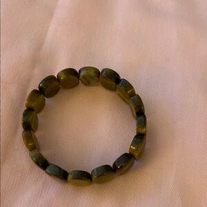 Anthropologie Brown Beaded Bracelet Classic Amber Design